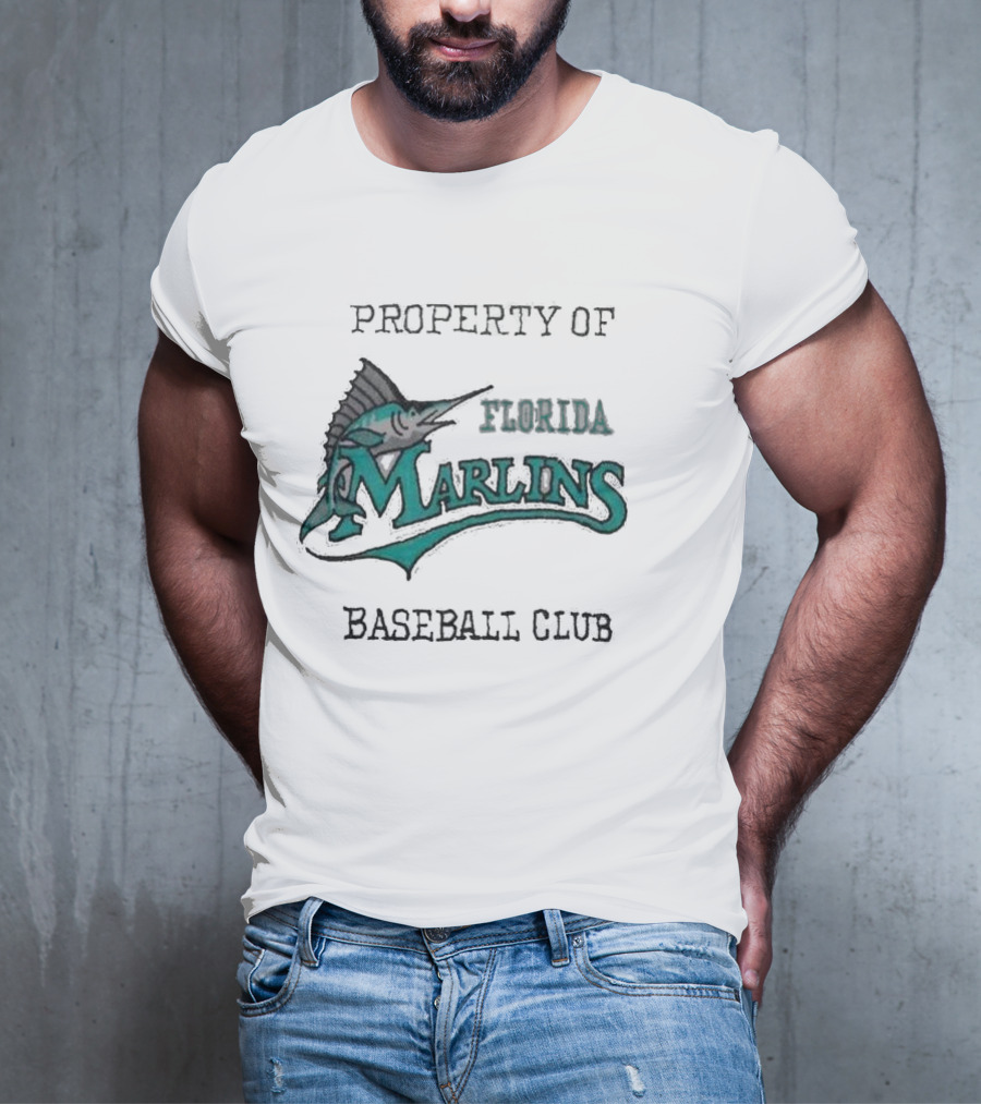 Property Of Florida Marlins Baseball Club T-Shirt