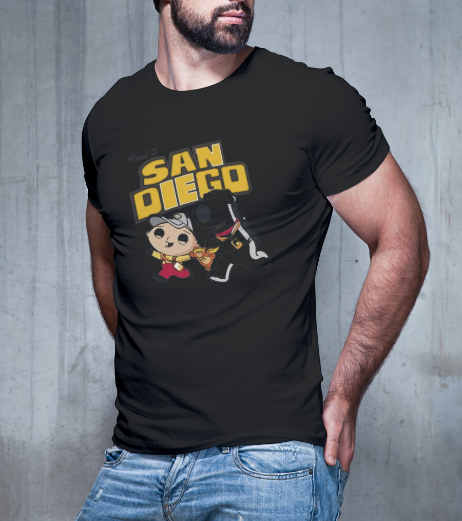 Road To San Diego Family Guy Inspired Stewie And Brian Adventure T-Shirt