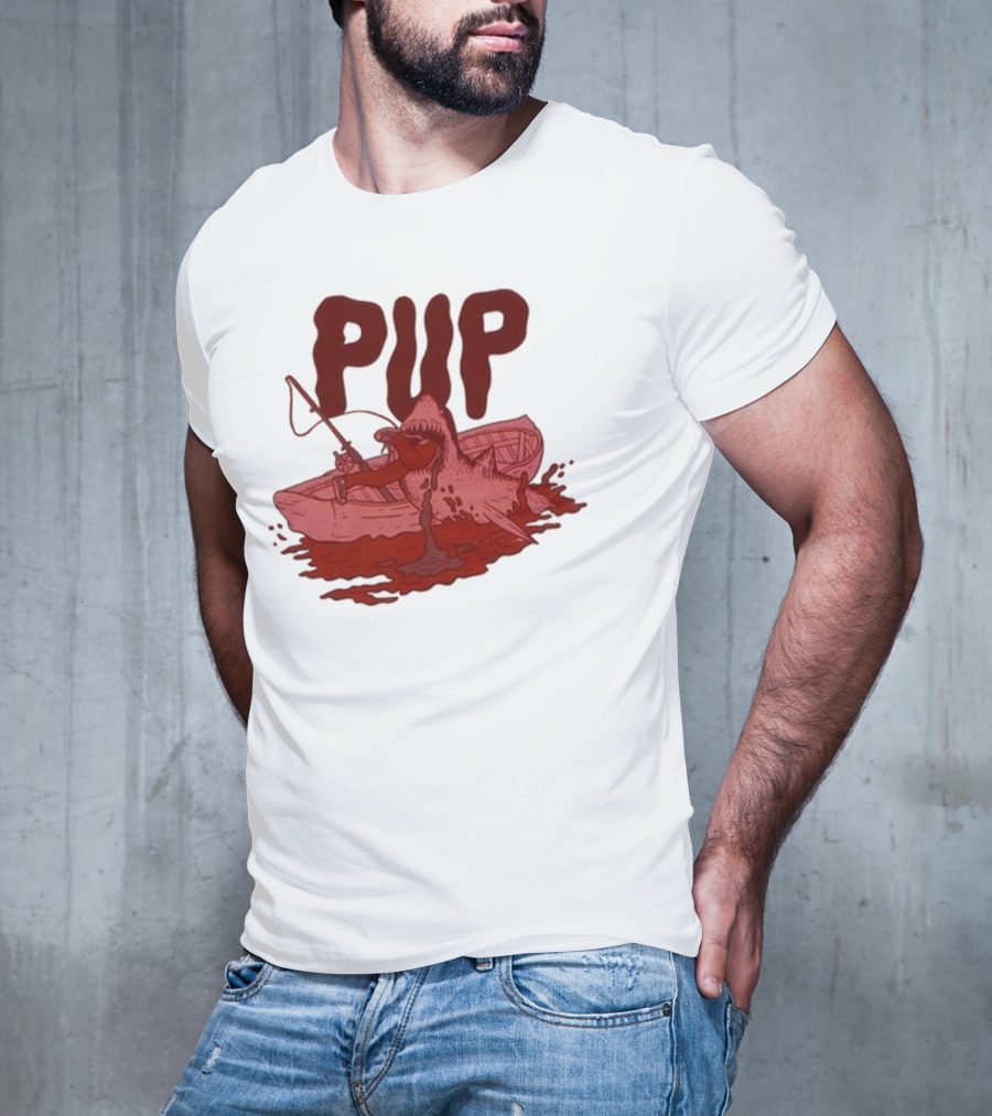 PUP Shark Attack Boat T-Shirt