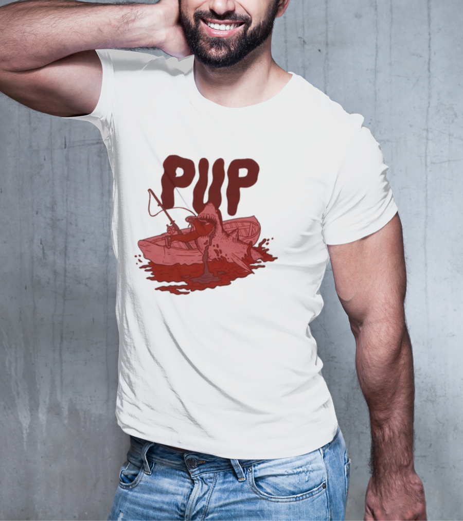 PUP Shark Attack Boat T-Shirt