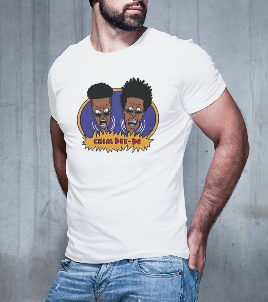 Chim Dee-De Beavis And Butt-Head Cartoon Characters With Bold Expressions T-Shirt