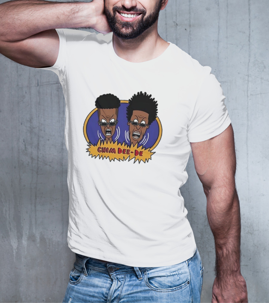 Chim Dee-De Beavis And Butt-Head Cartoon Characters With Bold Expressions T-Shirt
