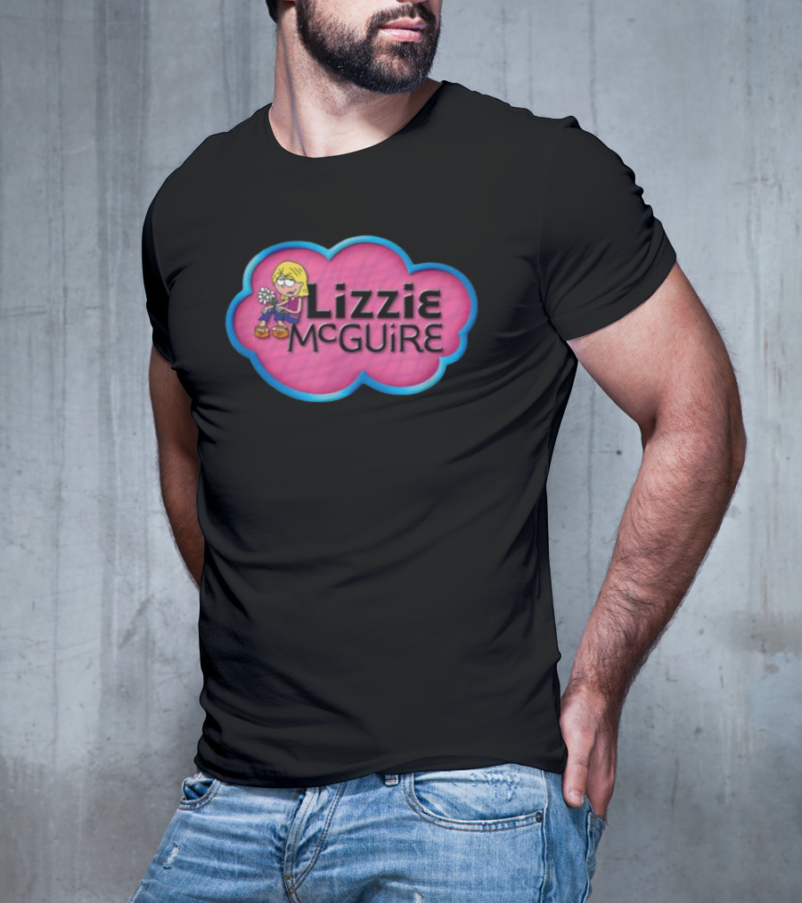 Lizzie McGuire Pink Cloud Cartoon T-Shirt