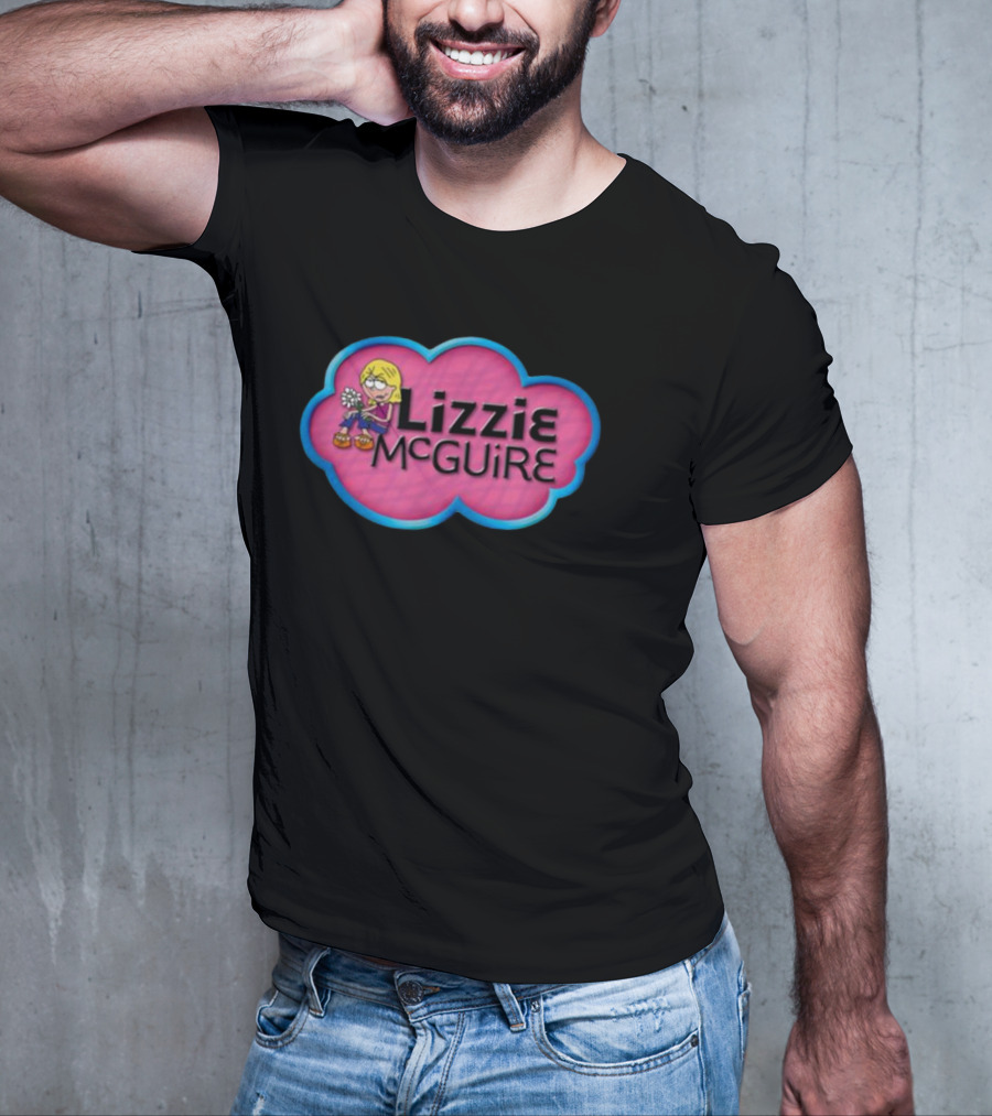 Lizzie McGuire Pink Cloud Cartoon T-Shirt
