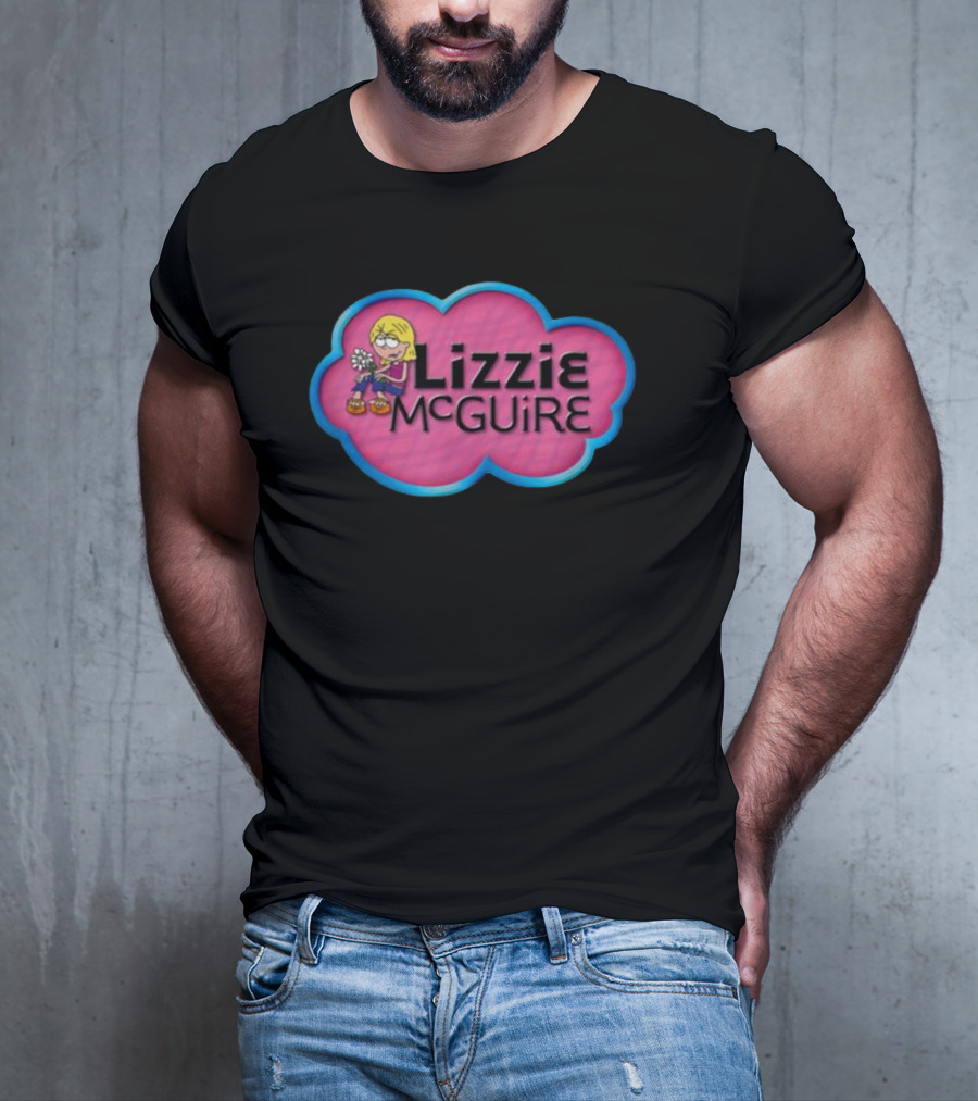 Lizzie McGuire Pink Cloud Cartoon T-Shirt