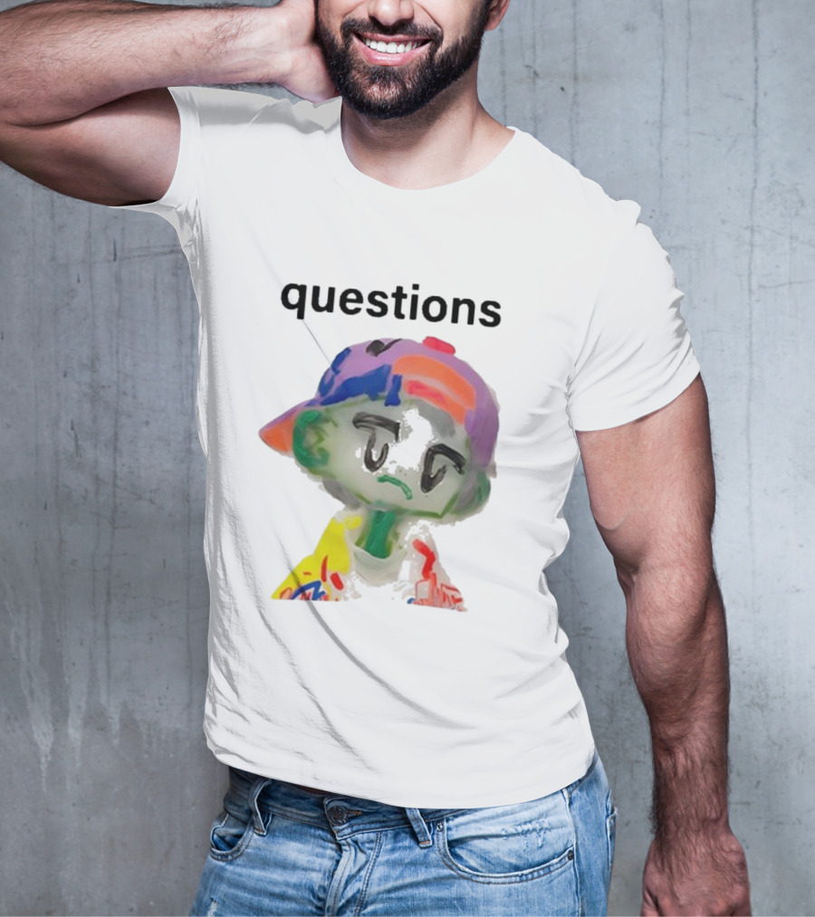 Kikillopieces Colorful Character Questions T-Shirt