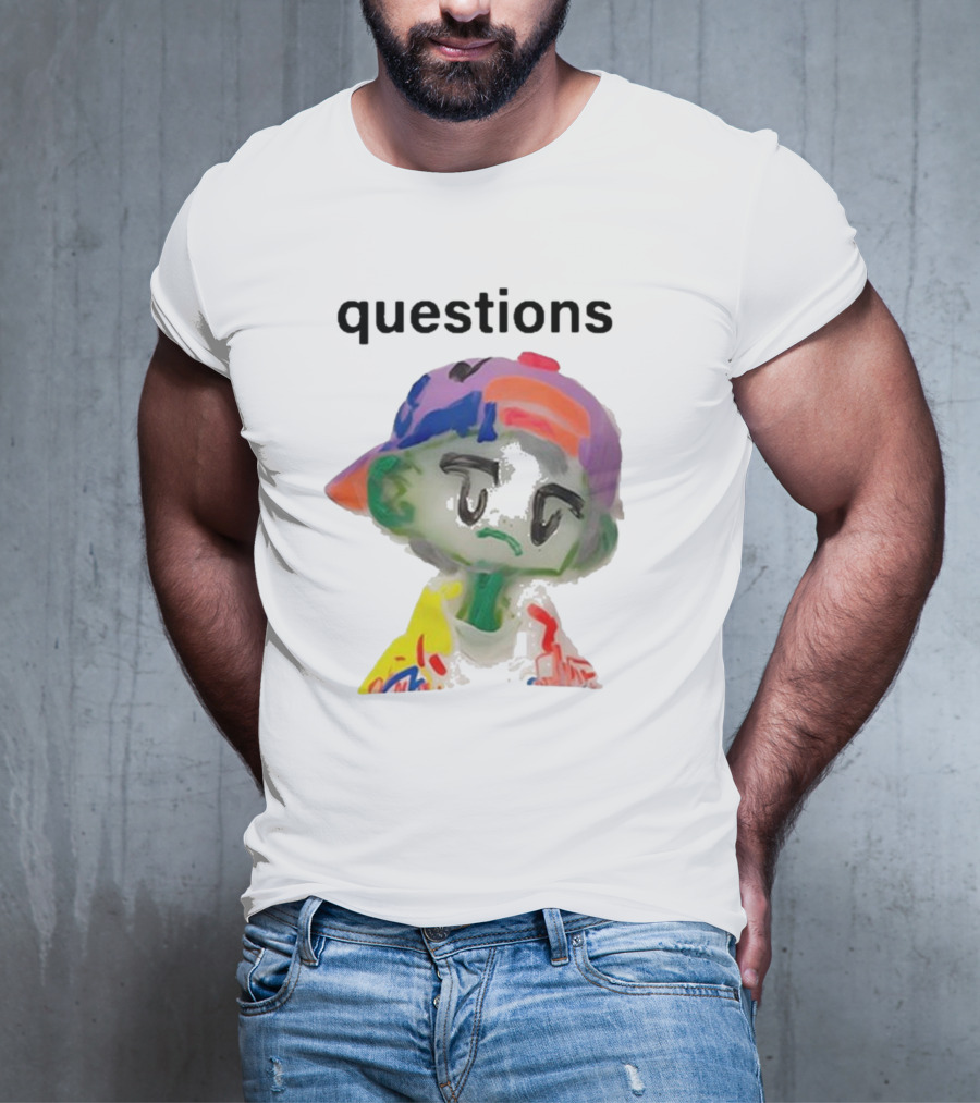 Kikillopieces Colorful Character Questions T-Shirt