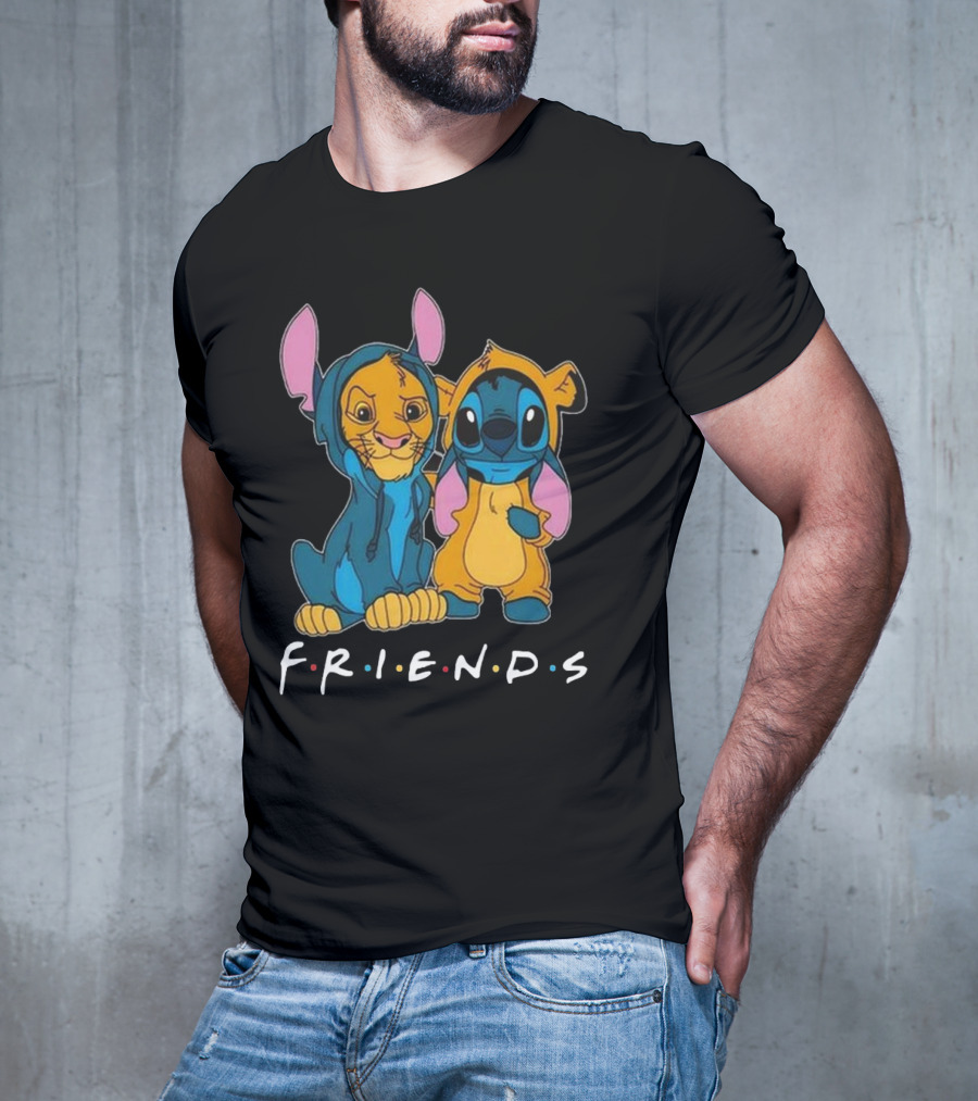 Friends Stitch And Lion King Disney Fusion T-Shirt