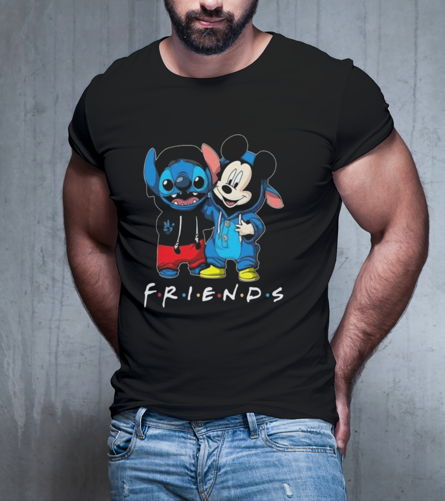 Stitch And Mickey Mouse Disney Friends Best Friends For Life T-Shirt