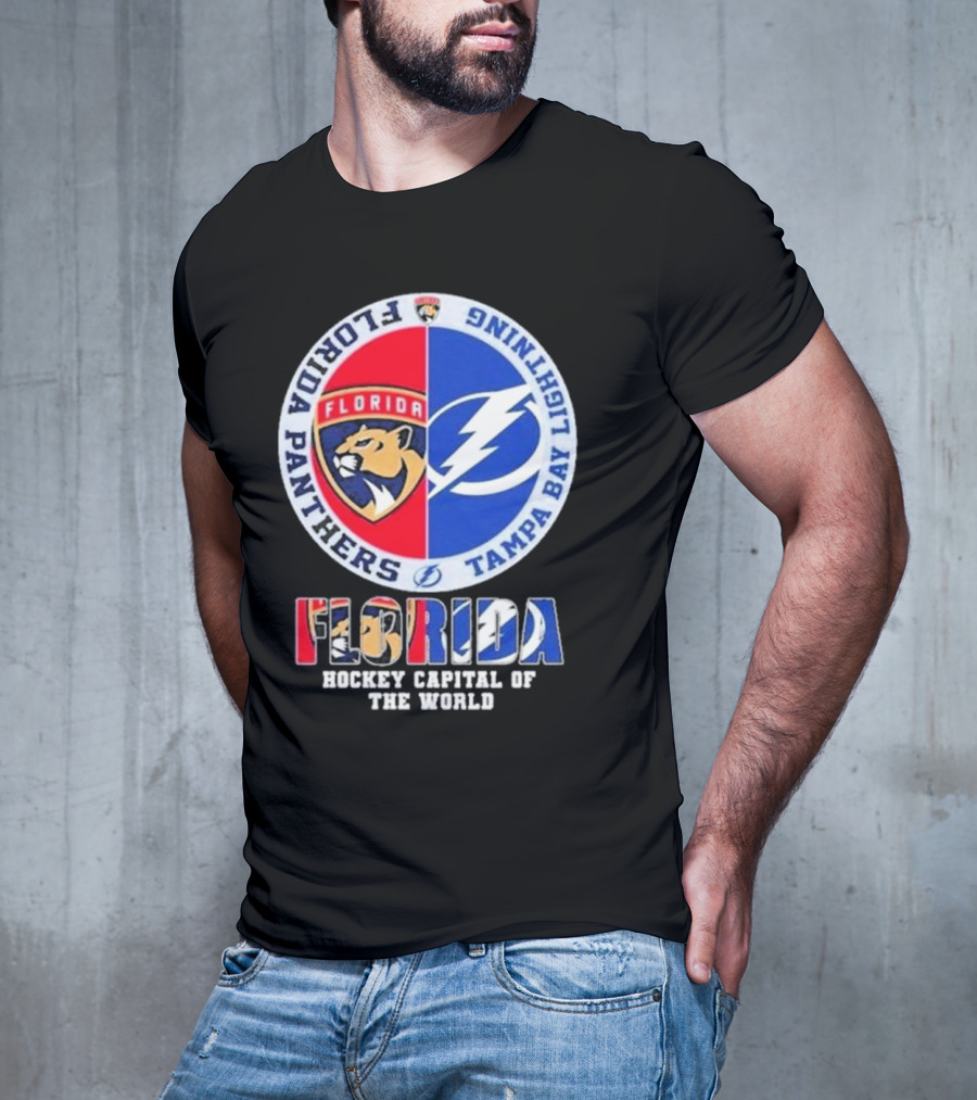 Florida Panthers Tampa Bay Lightning Florida Hockey Capital Of The World T-Shirt