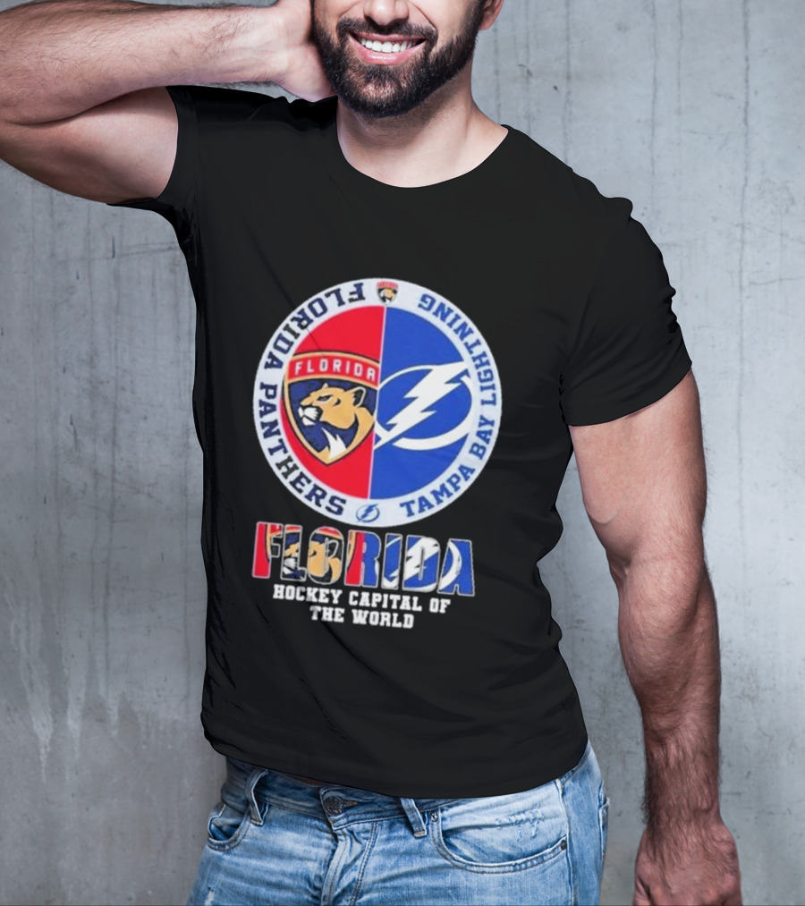 Florida Panthers Tampa Bay Lightning Florida Hockey Capital Of The World T-Shirt
