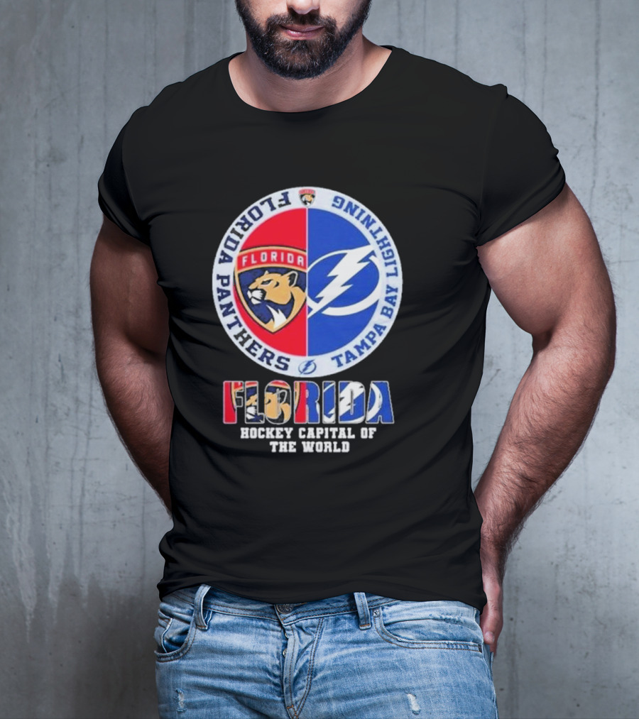 Florida Panthers Tampa Bay Lightning Florida Hockey Capital Of The World T-Shirt