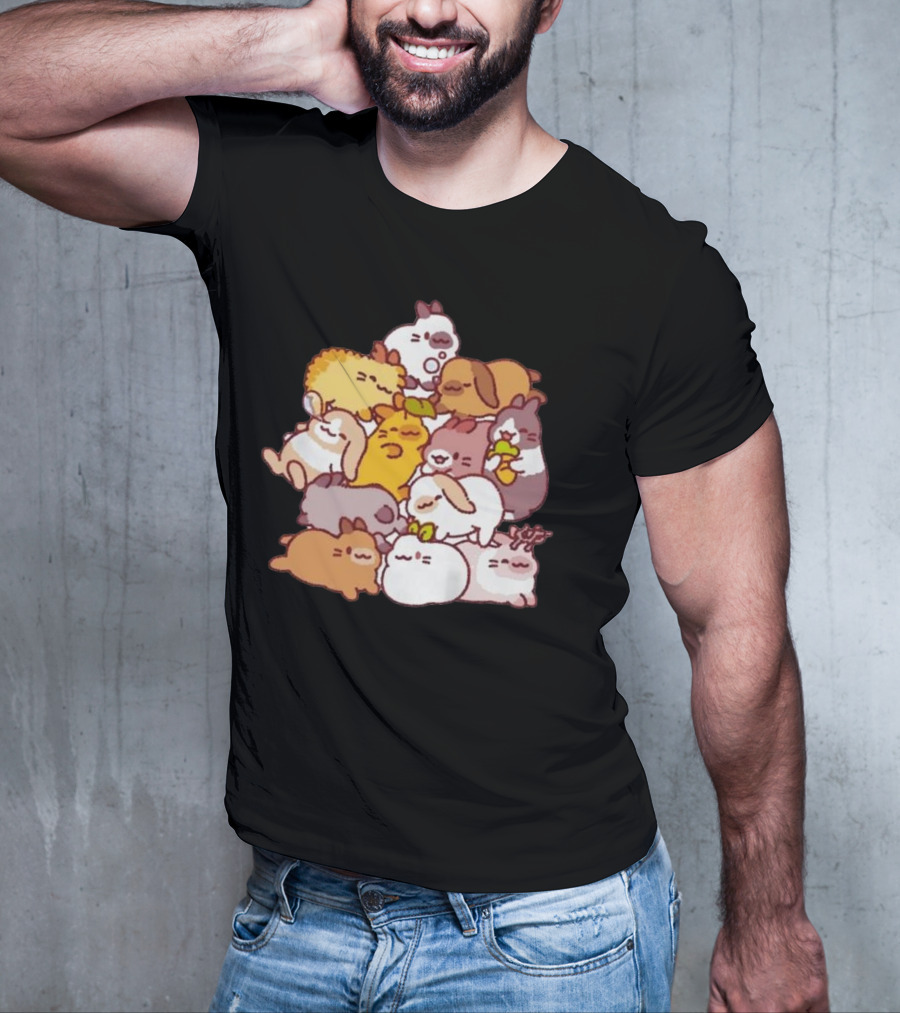 Bunny Pile Usagi Shima Cozy Rabbit Stack T-Shirt