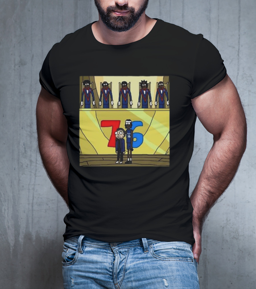 Council Of Rickys And Daryl Morty Sixers 76 T-Shirt