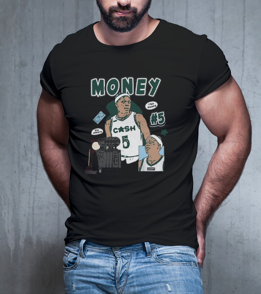 Money Cash #5 Michigan State Basketball 1,944 Points Pro Assists T-Shirt
