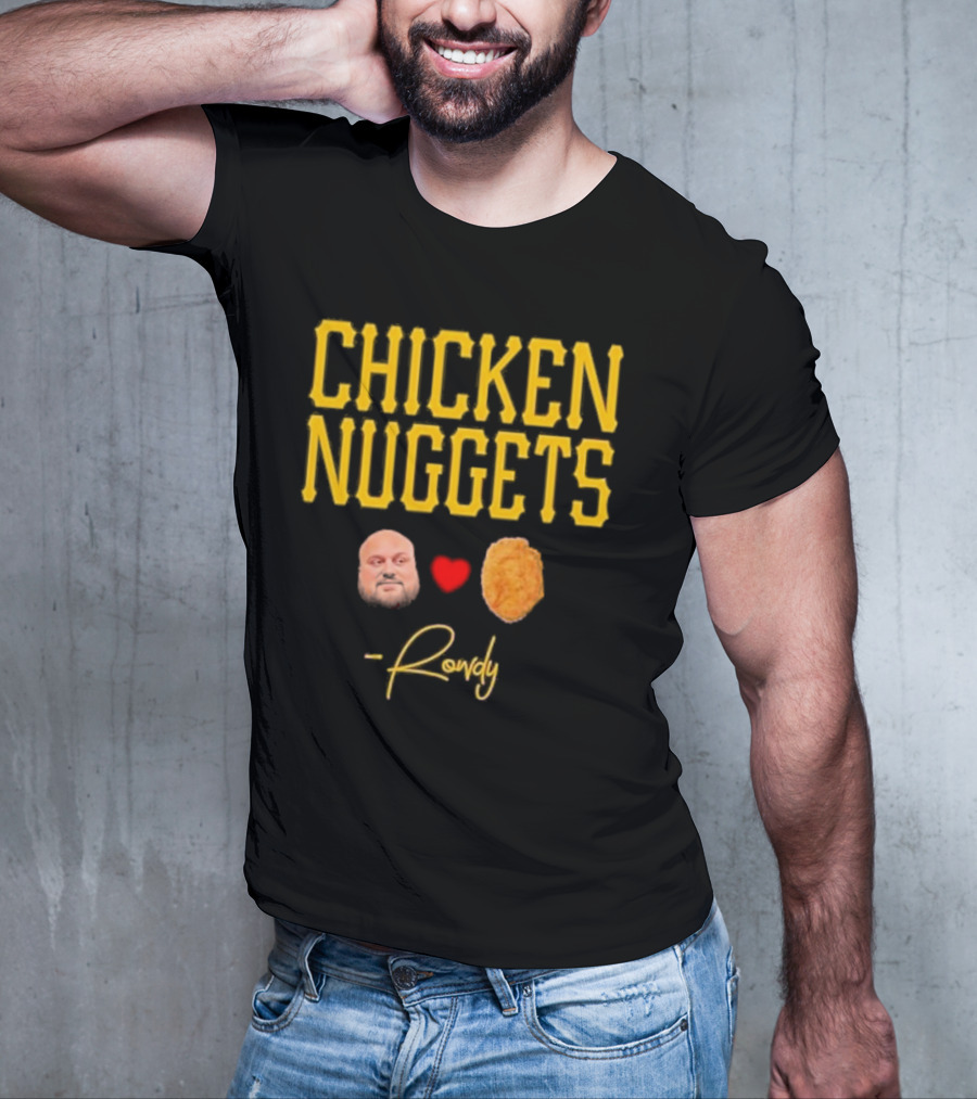 Rowdy Heart Face Chicken Nuggets T-Shirt