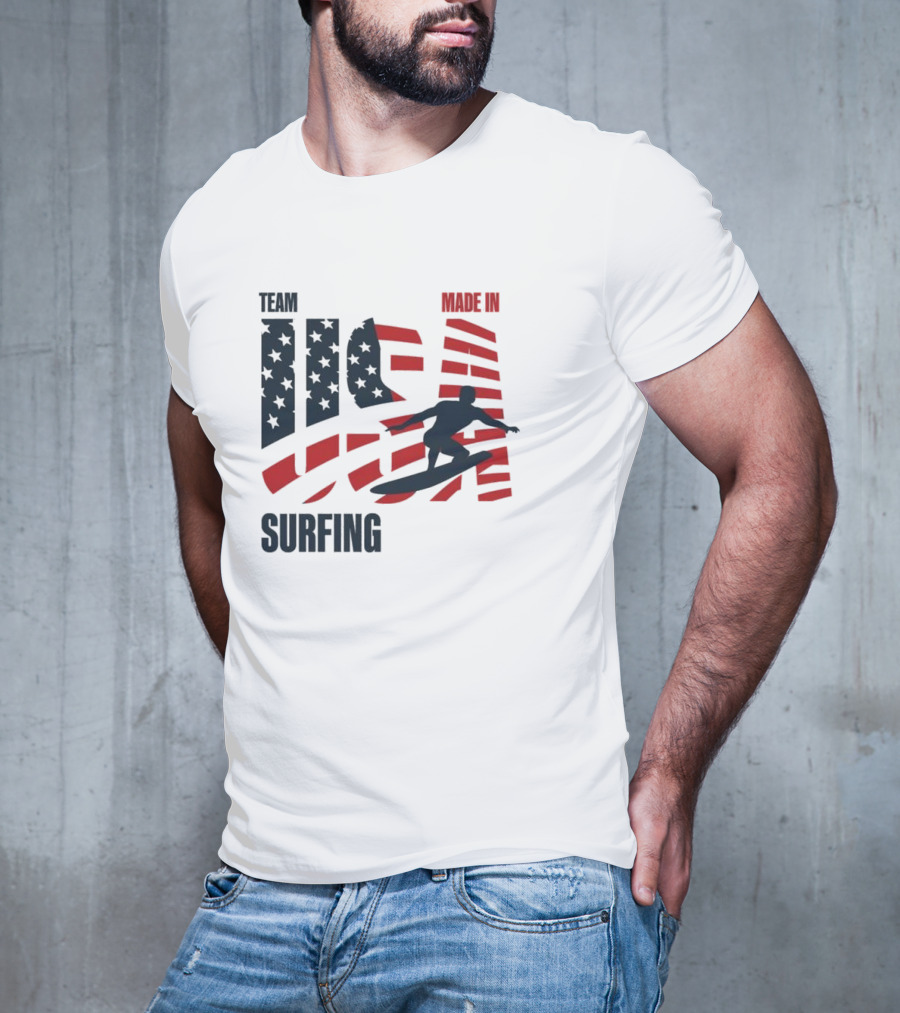 Team USA Surfing Made In Olympic T-Shirt