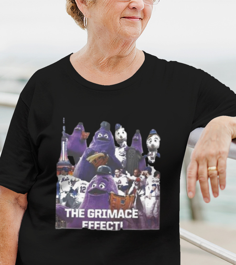 The Grimace Effect New York Mets Players And Mascots T-Shirt