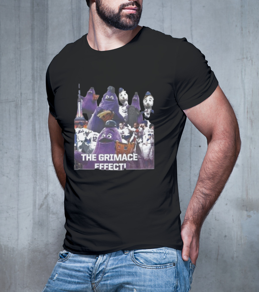 The Grimace Effect New York Mets Players And Mascots T-Shirt