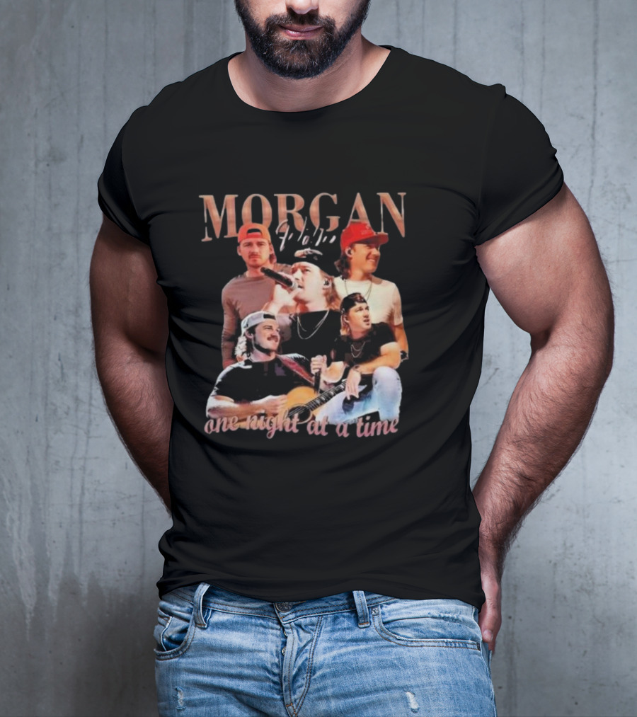 Morgan Wallen One Night At A Time Live Performance Montage T-Shirt