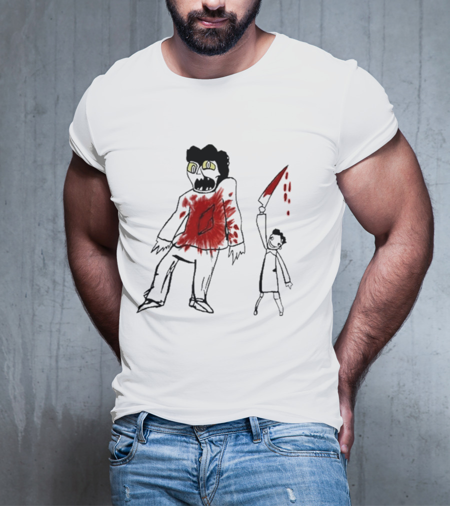 Suitably Grim Argento Horror Bloodshed Scene T-Shirt