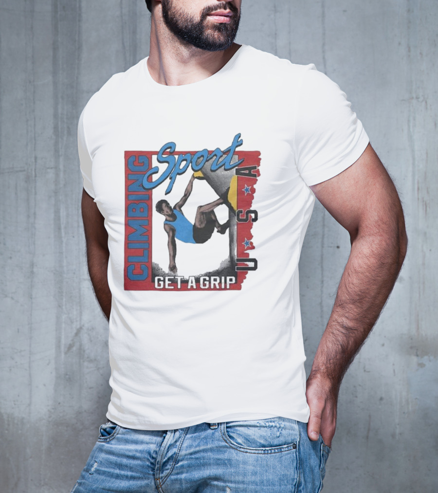 Sport Climbing USA Get A Grip T-Shirt