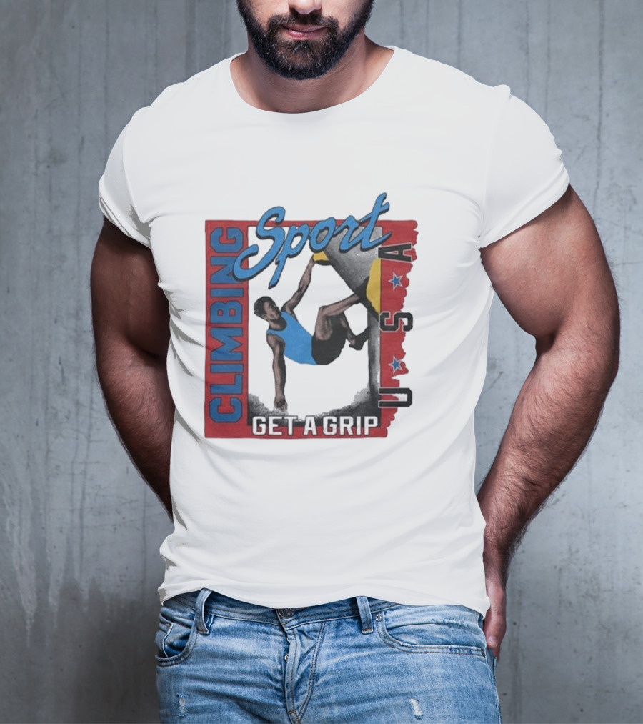 Sport Climbing USA Get A Grip T-Shirt