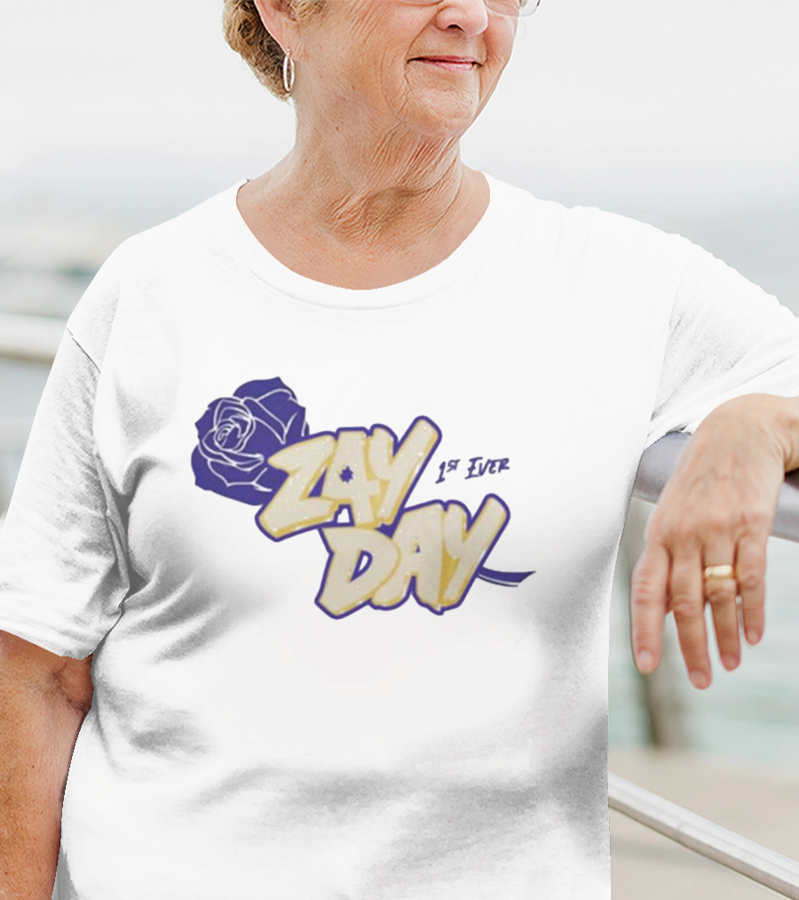 Zay Day 1St Ever Blue Rose T-Shirt