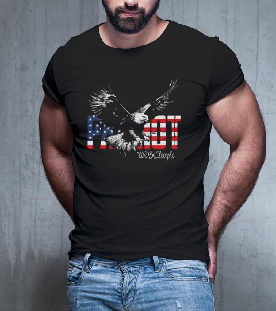 Patriot We The People Freebird Flag Eagle T-Shirt