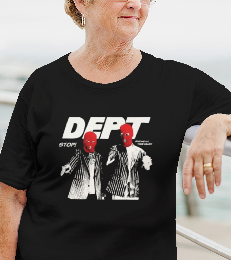 Dept Stop Give Me All Your Heart Red Mask Duo T-Shirt