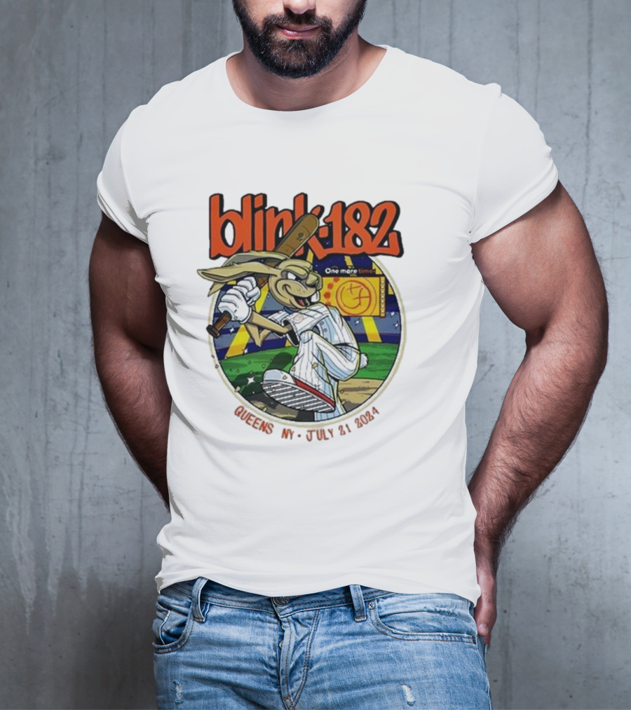 Blink 182 One More Time Baseball Character Citi Field Queens NY July 21 T-Shirt