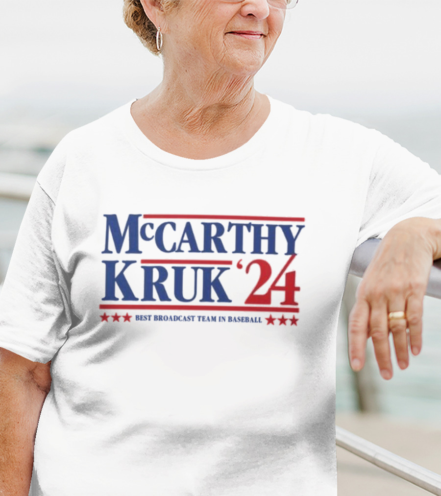 McCarthy Kruk ’24 Best Broadcast Team In Baseball Stars T-Shirt