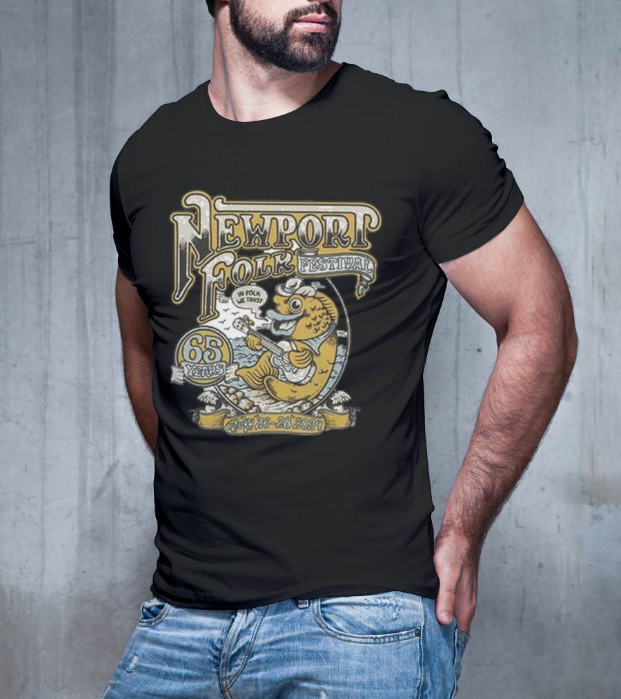 Newport Folk Festival 65 Years In Folk We Trust July 26-28 T-Shirt