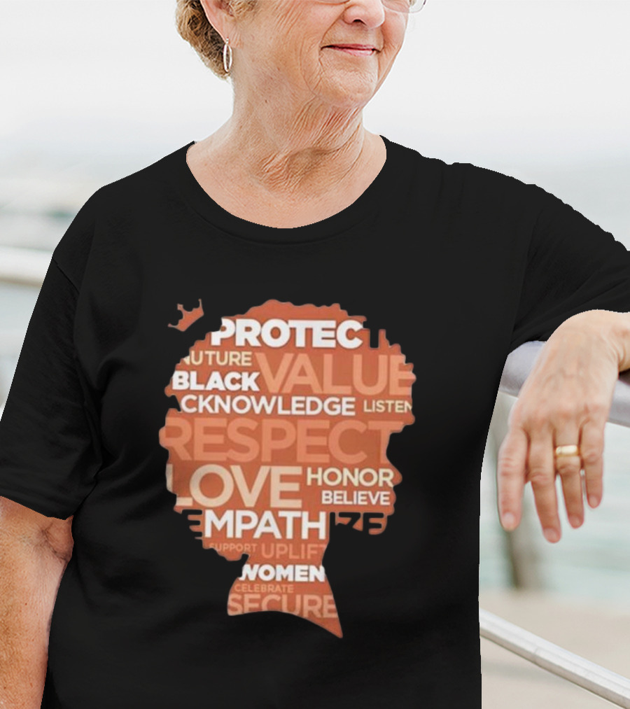Ryan Clark Respect Love Honor Believe Protect Black Value Acknowledge Listen Empathize Women T-Shirt