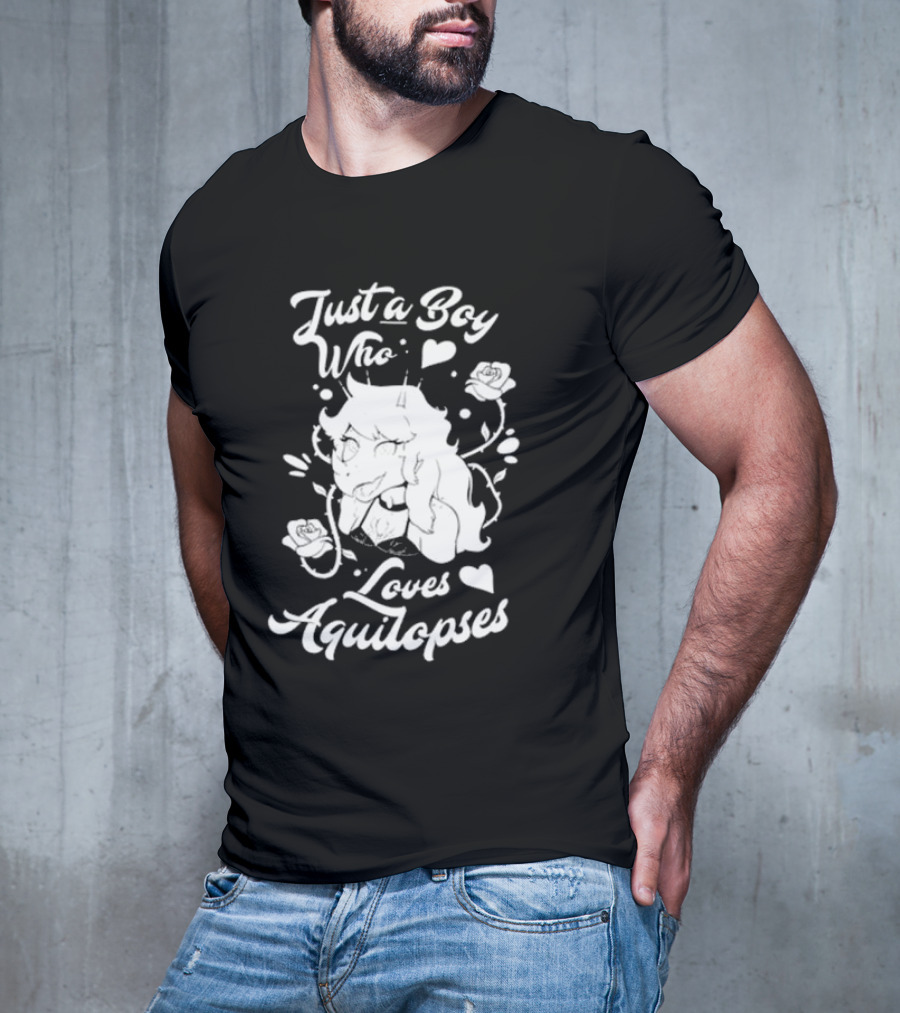 Just A Boy Who Loves Aquilops Snoot Game Rosa T-Shirt