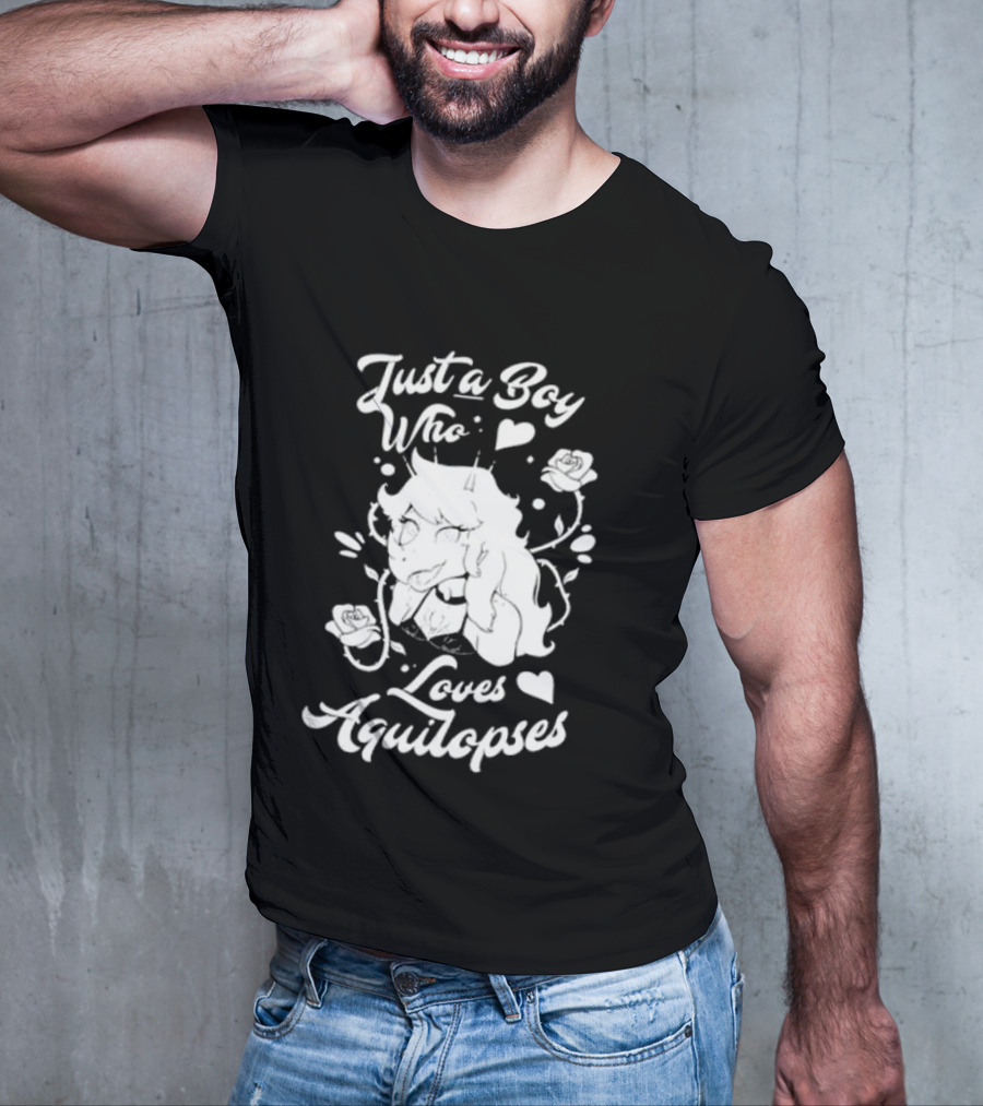 Just A Boy Who Loves Aquilops Snoot Game Rosa T-Shirt