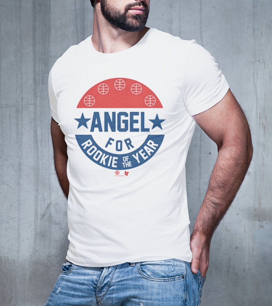 Angel Reese Basketball Icon With Stars And Rookie Of The Year Message T-Shirt