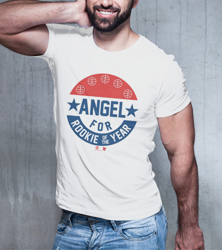 Angel Reese Basketball Icon With Stars And Rookie Of The Year Message T-Shirt