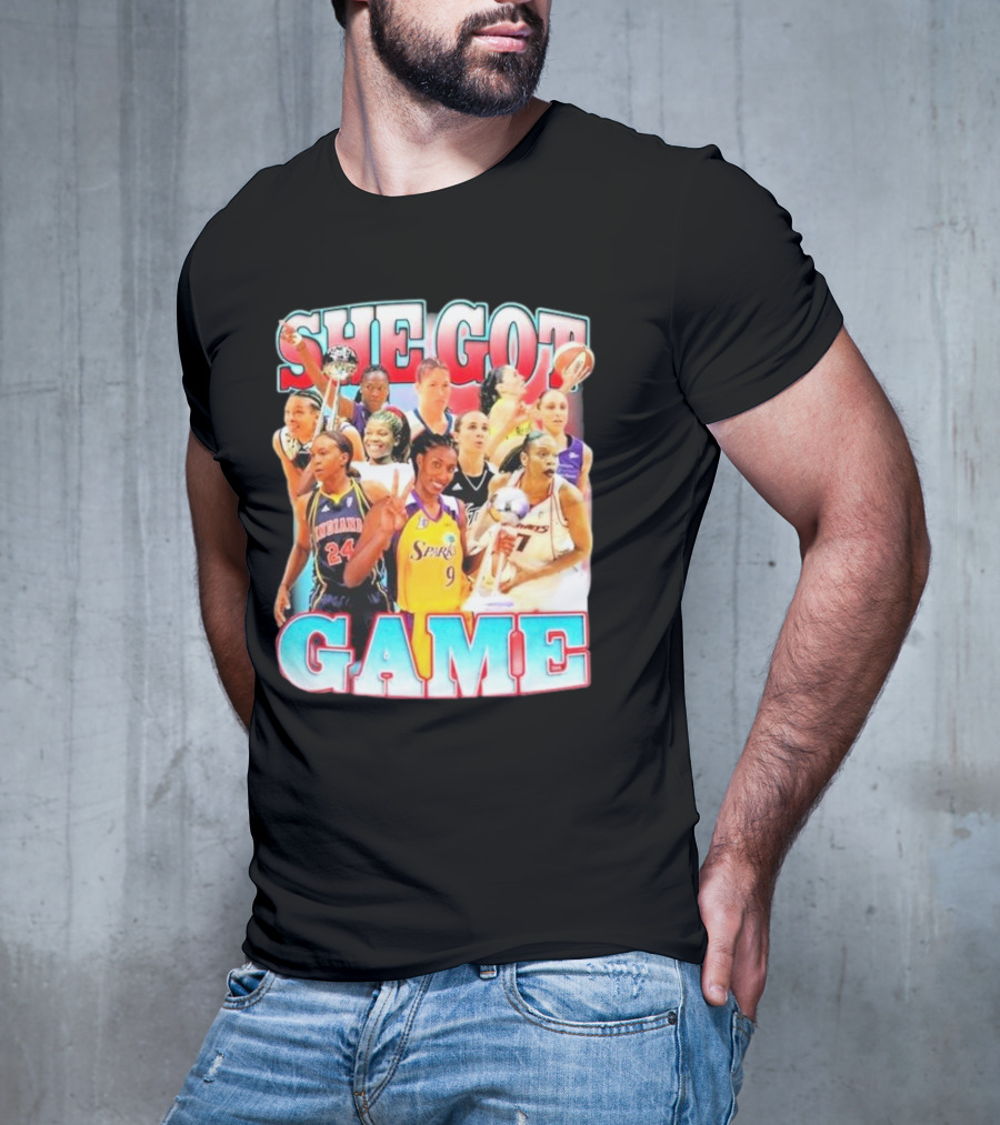 She Got Game Basketball Legends T-Shirt