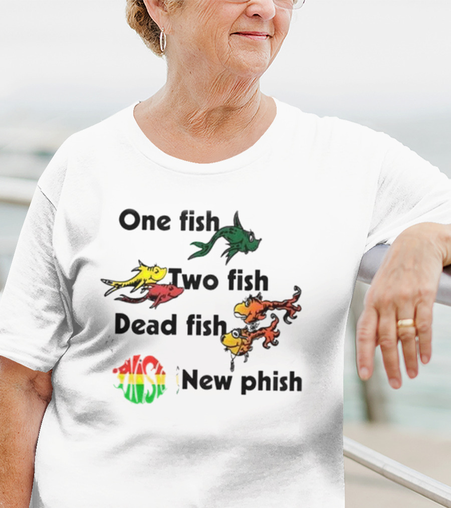 Phish One Fish Two Fish Dead Fish New Phish Band T-Shirt