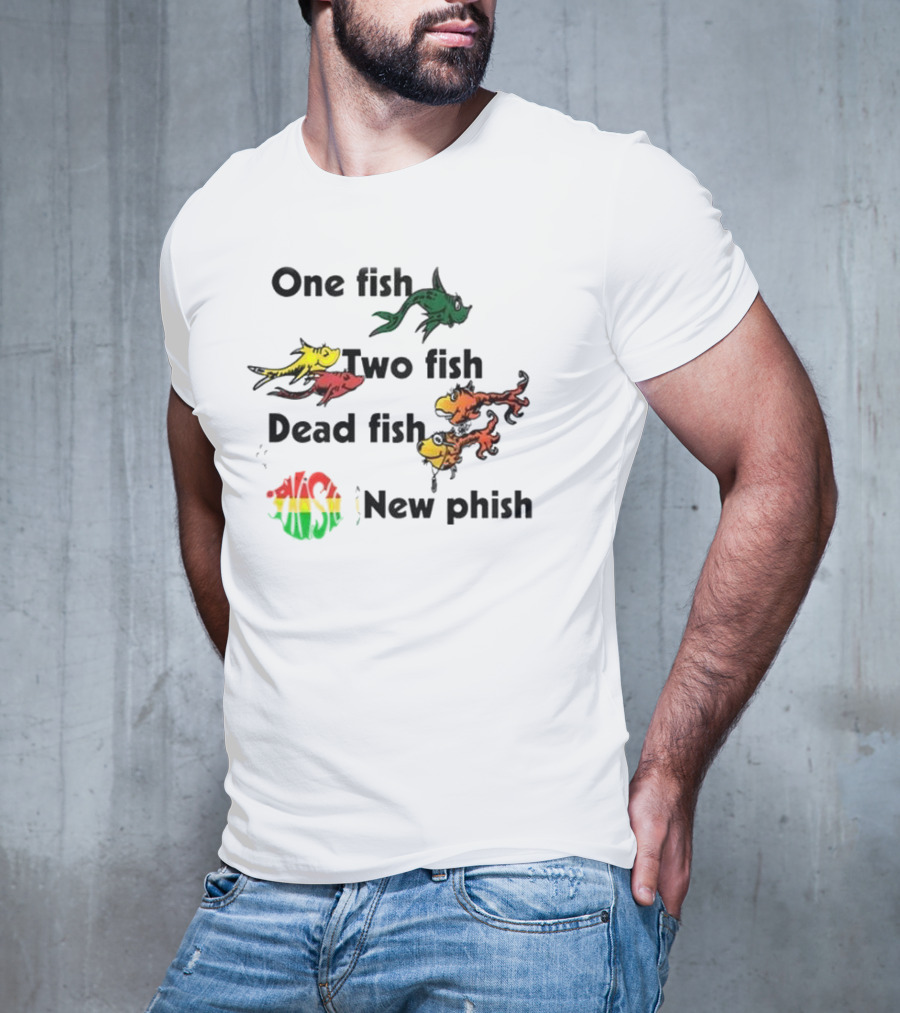 Phish One Fish Two Fish Dead Fish New Phish Band T-Shirt