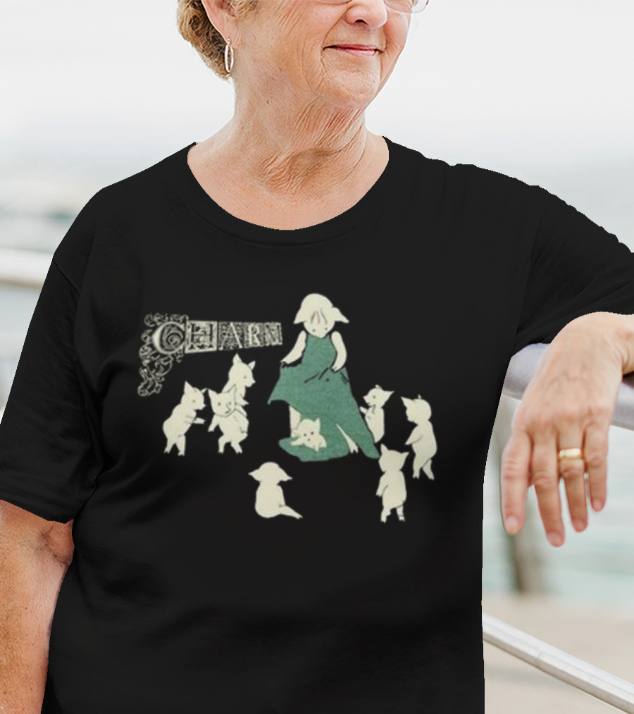 Bbroosk Clairo Charm Pig With Dancing Pigs And Girl T-Shirt