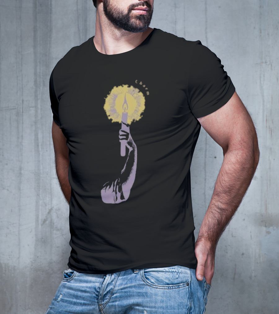 Clairo Charm Candle Hand Yellow Purple T-Shirt