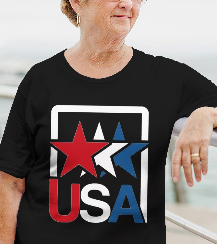 USA Stars In Motion Red White Blue T-Shirt
