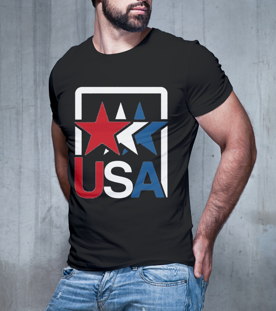 USA Stars In Motion Red White Blue T-Shirt