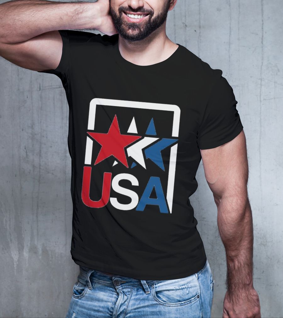 USA Stars In Motion Red White Blue T-Shirt