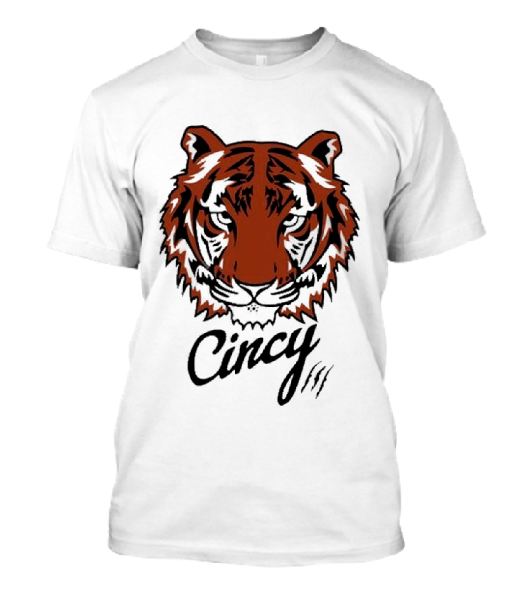 Cincy Tiger Head T-Shirt