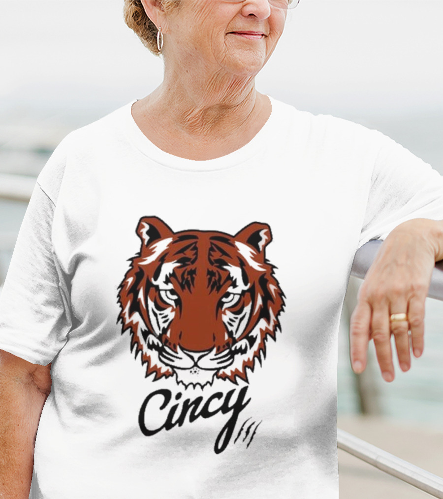 Cincy Tiger Head T-Shirt