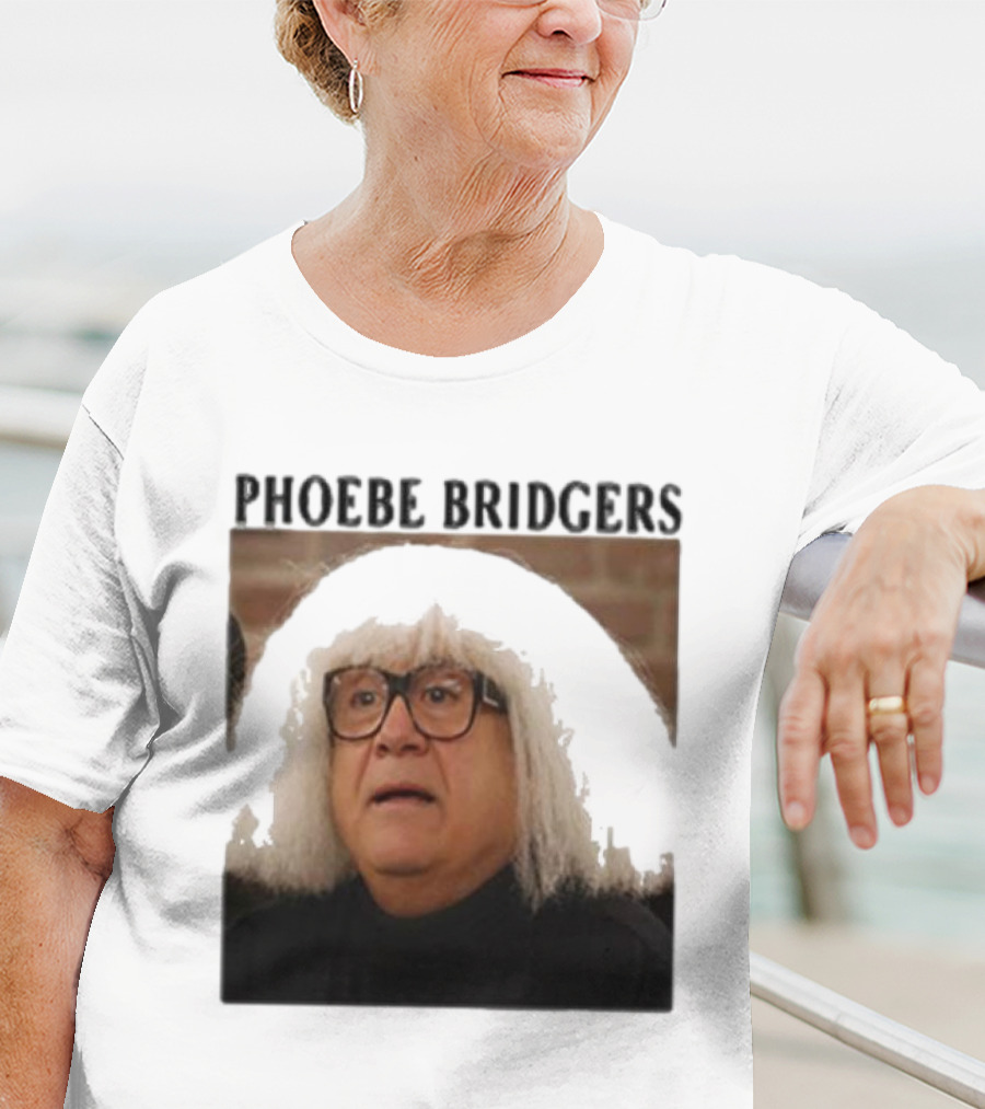 Phoebe Bridgers Meme Parody Featuring Iconic Character With Wig And Glasses T-Shirt