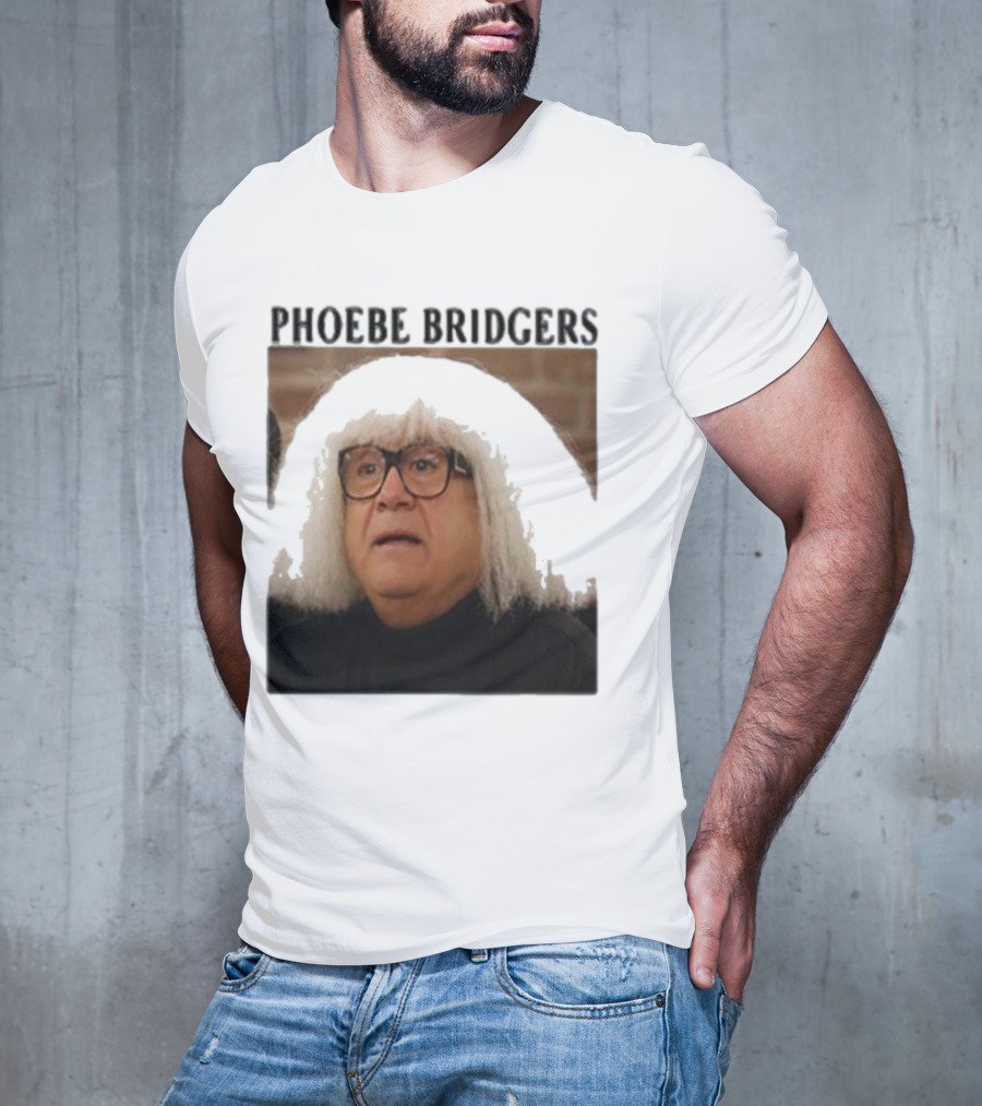 Phoebe Bridgers Meme Parody Featuring Iconic Character With Wig And Glasses T-Shirt